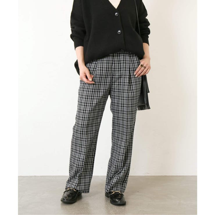 B.C STOCK＞ ダブルツイルチェックパンツ◇[品番：BYCW0013821