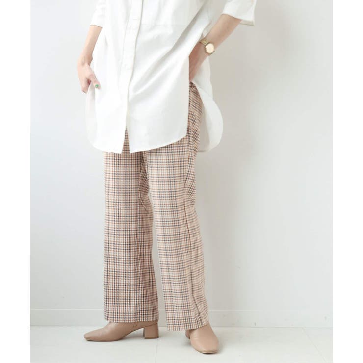 B.C STOCK＞ ダブルツイルチェックパンツ◇[品番：BYCW0013821