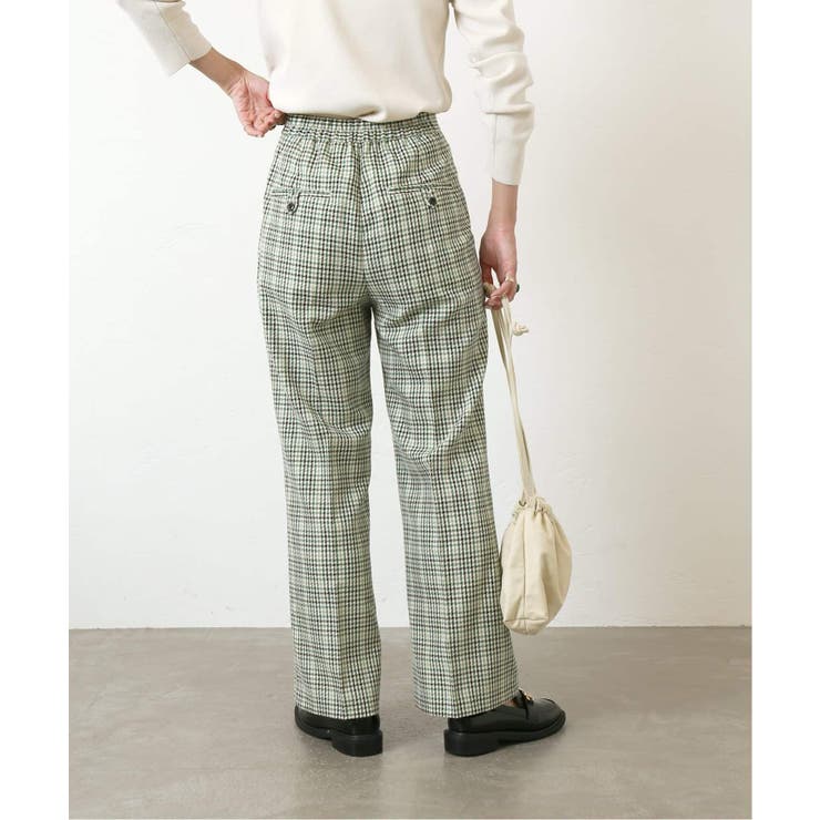 B.C STOCK＞ ダブルツイルチェックパンツ◇[品番：BYCW0013821
