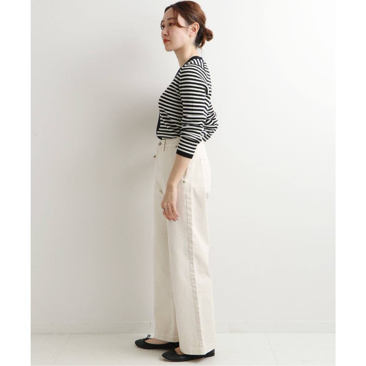 ☆新品☆IENA　イエナ　カラーチノソフトバキー　パンツ　ホワイト　36サイズ IENA（イエナ）の「カラーチノソフトバギーパンツ◇（チノパンツ