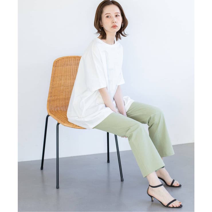 IENA＞ スリムストレッチクロップドパンツ◇[品番：BYCW0013204