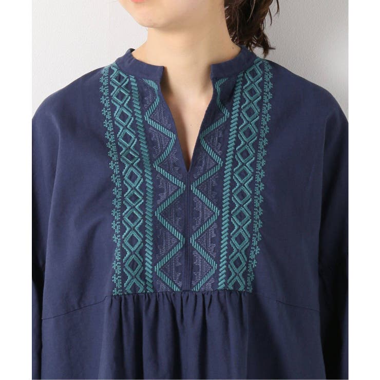 IENA（イエナ）の「スキッパー刺繍ブラウス◇（）」 - WEAR