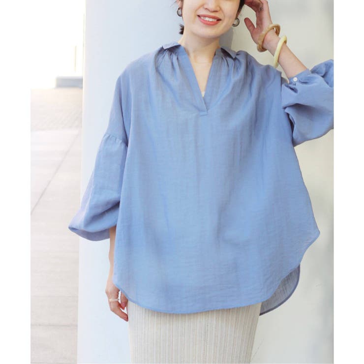 ___at___.‼️SLOBE IENA ワッシャーギャザーブラウス 定価¥8,800 SLOBE IENA ワッシャーギャザーブラウス - メルカリ