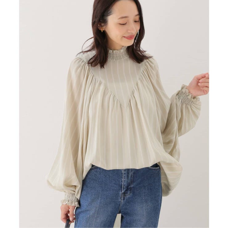 slobeiena loro Shirring ブラウス SLOBE IENA（スローブイエナ）の「【Loro/ローロ】 Shirring