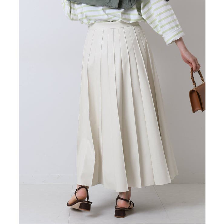 Spick and Span＞ フェイクレザープリーツスカート◇[品番