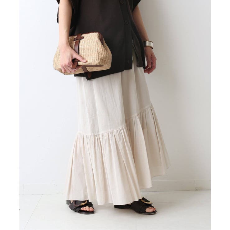 ＜FRAMeWORK＞ コットンシフォンティアードアシメスカート◆[品番：BYCW0013243]｜B.C  STOCK（ベーセーストック）のレディースファッション通販｜SHOPLIST（ショップリスト）