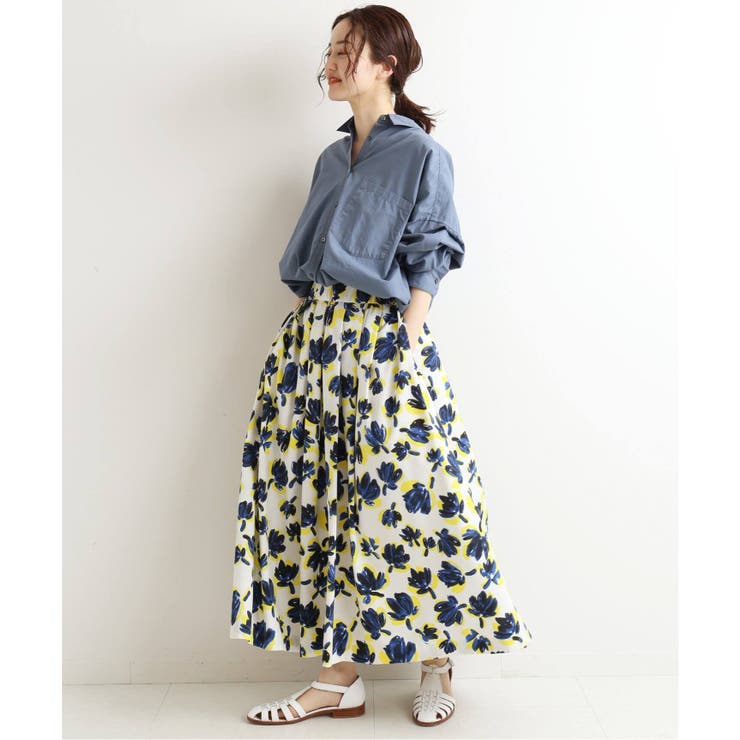 IENA＞ ワッシャータンブラーランダムタックスカート◇[品番