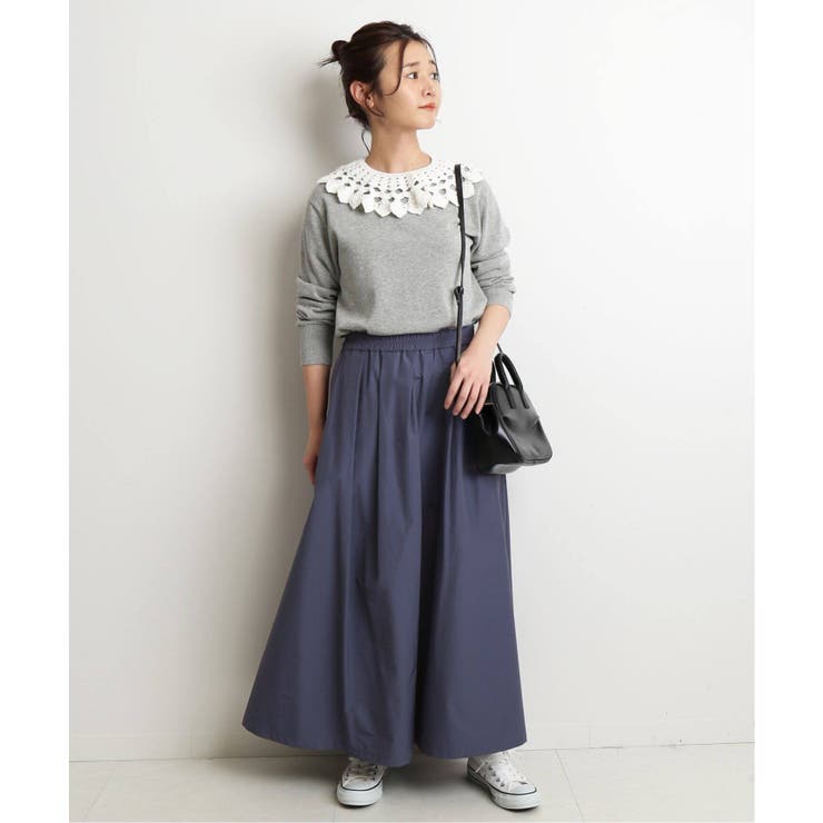 SLOBE IENA＞ コットンタフタランダムタックスカート◇[品番