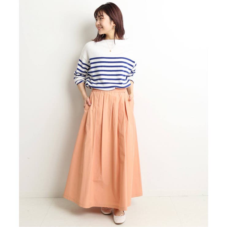 SLOBE IENA＞ コットンタフタランダムタックスカート◇[品番