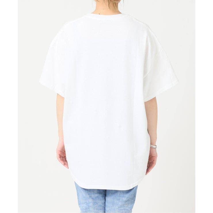 レイヤードラウンドヘムTシャツ