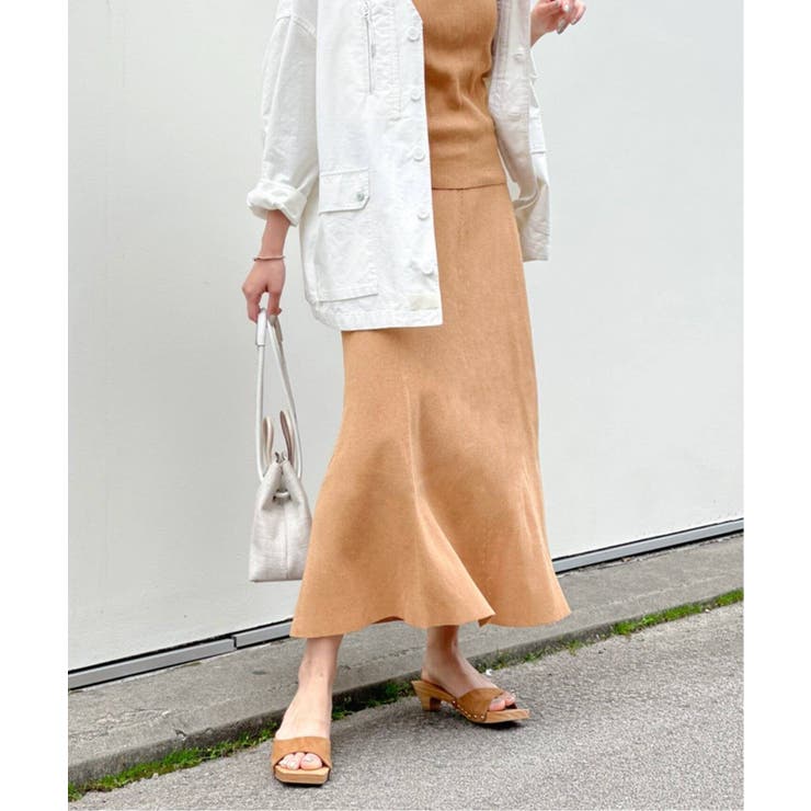 Spick and Span＞ MIXリブフレアスカート◇[品番：BYCW0013307]｜B.C  