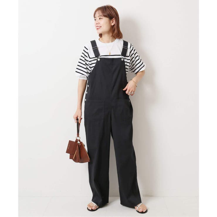 Spick and Span＞ GASSCOTTON ボーダーパフスリーブ◇[品番