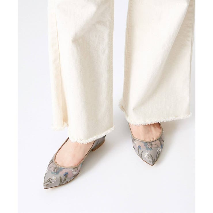 LE TALON＞ ポインテッドハーバルシシュウフラット◇[品番