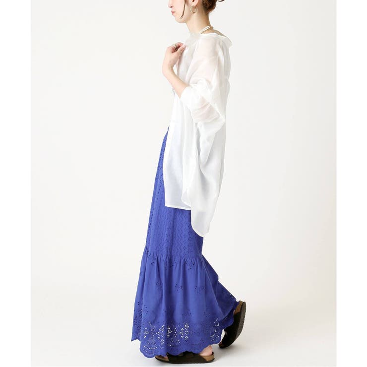 B.C STOCK＞ レースパッチワークティアードスカート[品番：BYCW0014222  