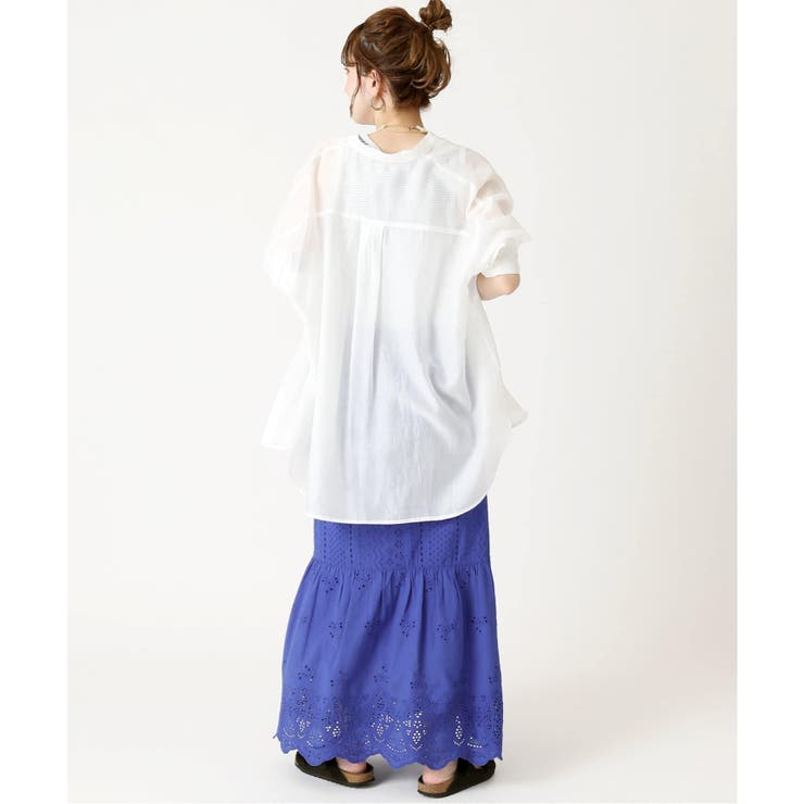 B.C STOCK＞ レースパッチワークティアードスカート[品番：BYCW0014222  