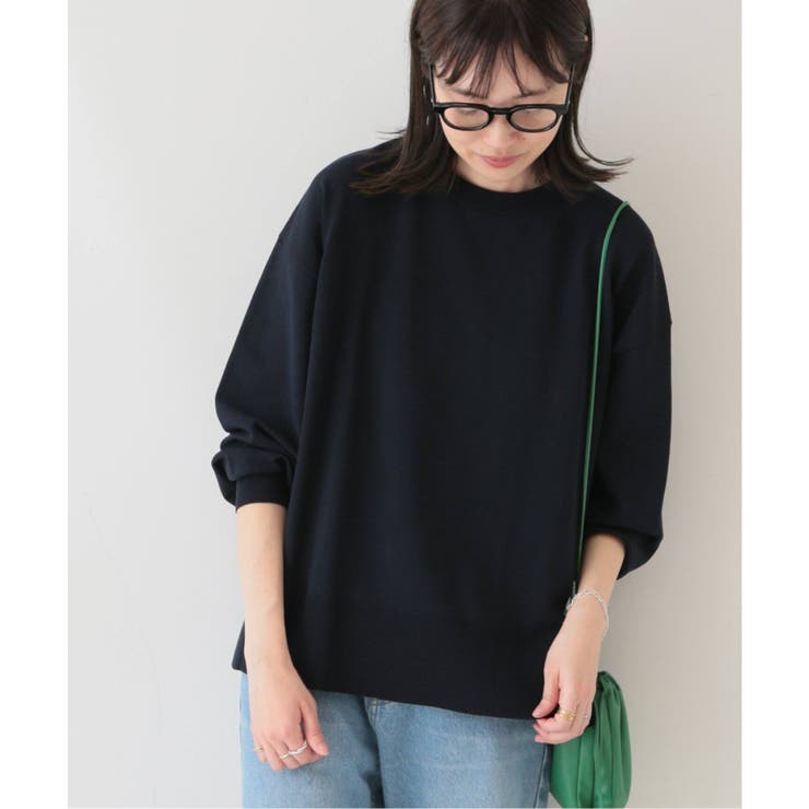 SLOBE IENA＞ アイスコットンクルーネックプルオーバー◇[品番