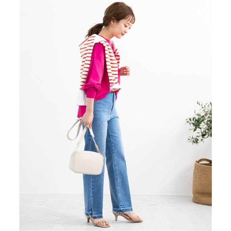 SLOBE IENA＞ アイスコットンクルーネックプルオーバー◇[品番