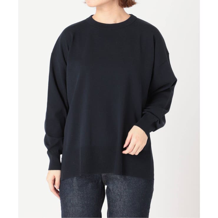 ★スローブイエナ★アイスコットンクルーネックプルオーバー SLOBE IENA> アイスコットンクルーネックプルオーバー◇[品番