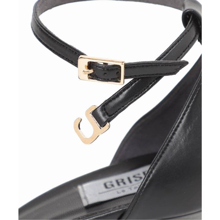 LE TALON> ※GRISE 6cmアンクルストラップサンダル[品番 LE TALON> ※GRISE 6cmアンクルストラップサンダル[品番