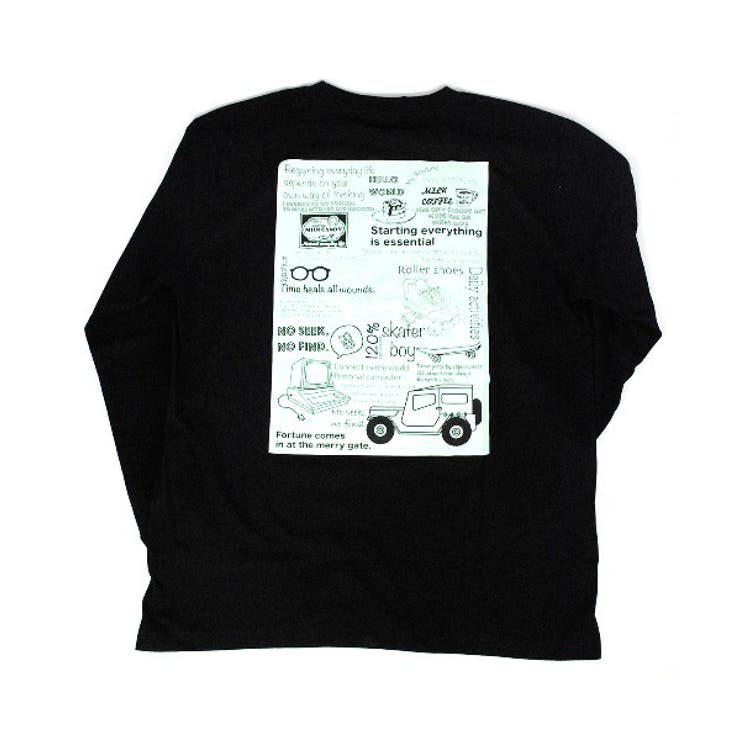 イラスト バックプリント ロングスリーブTEEシャツ | BEAT JIVE | 詳細画像13 