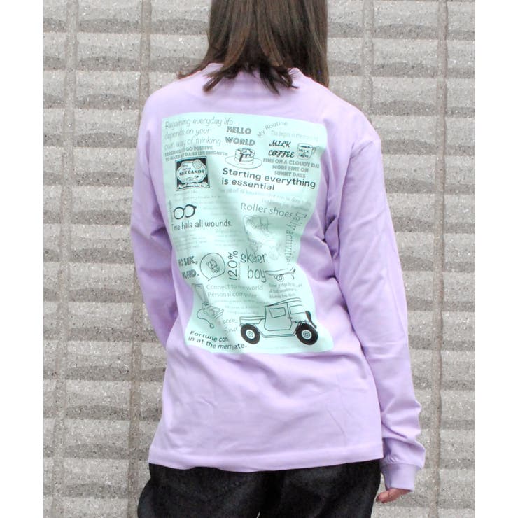 イラスト バックプリント ロングスリーブteeシャツ 品番 Btjm Beat Jive ビートジャイブ のメンズファッション通販 Shoplist ショップリスト