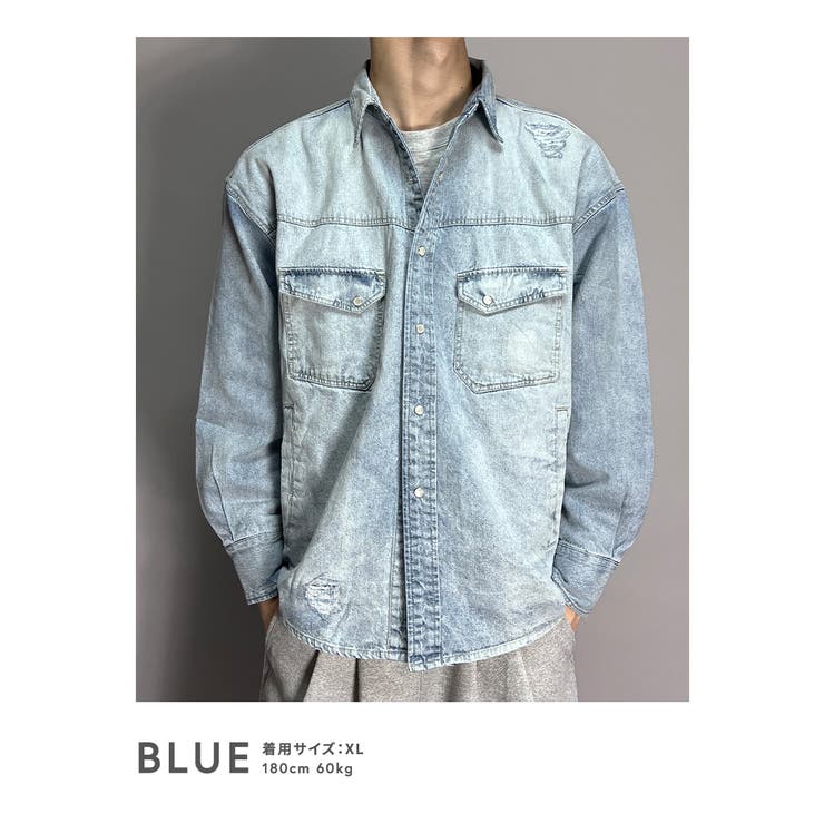 デニムシャツ メンズ 長袖 | BEAT JIVE | 詳細画像2 