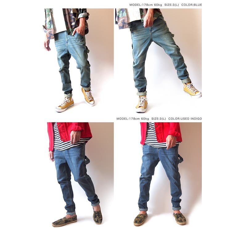 ブランド品専門の NATAL DESIGN ワークパンツ サルエルパンツ ヒップポケット パンツ