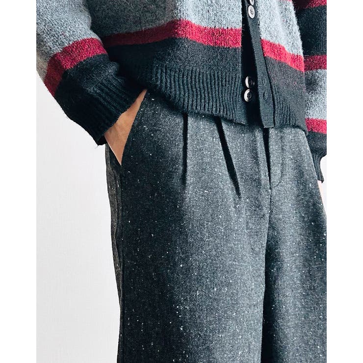 ウールスラックス メンズ ワイドパンツ | BEAT JIVE | 詳細画像12 