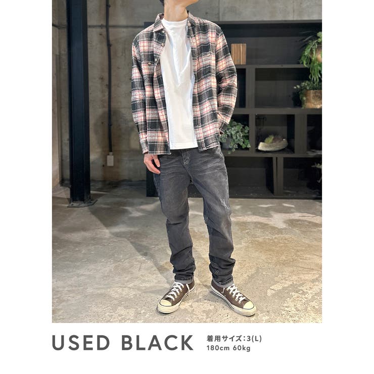 デニムパンツ サルエルパンツ スキニーパンツ[品番：BTJM0000036