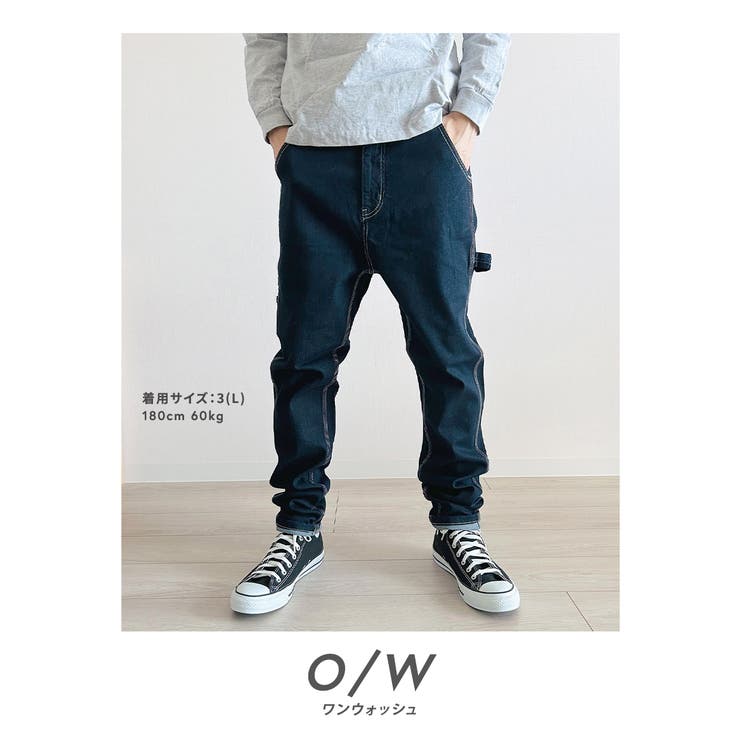 ペインターパンツ デニムパンツ サルエルパンツ[品番