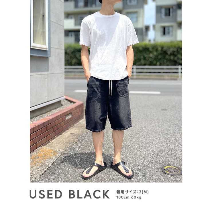 ハーフパンツ 五分丈 カットデニム[品番：BTJM0000307]｜BEAT JIVE