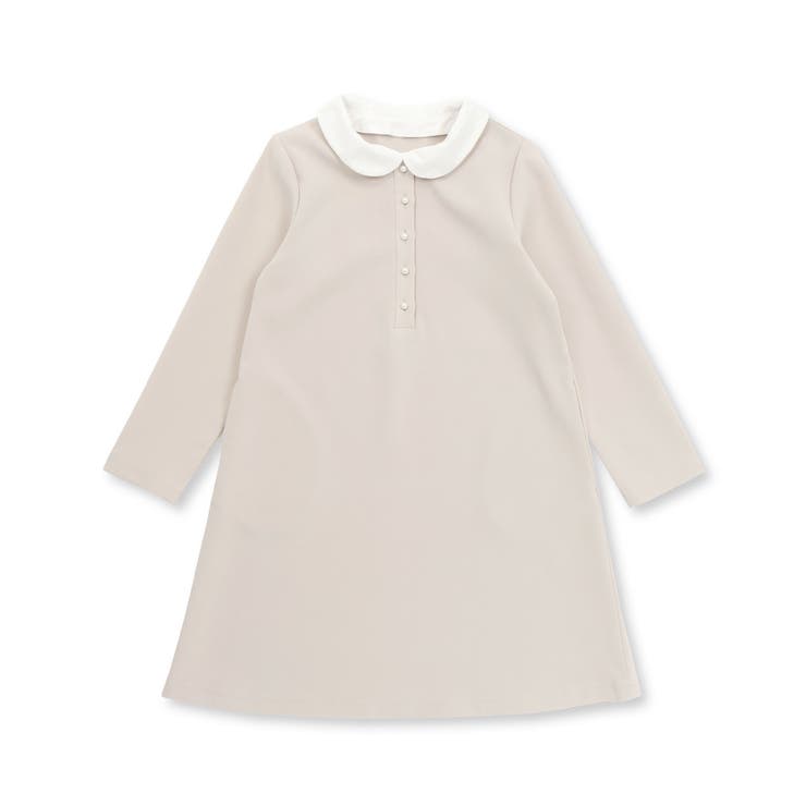 付け襟3wayパールボタンダブルクロスワンピース(100~130cm) | BeBe | 詳細画像5 