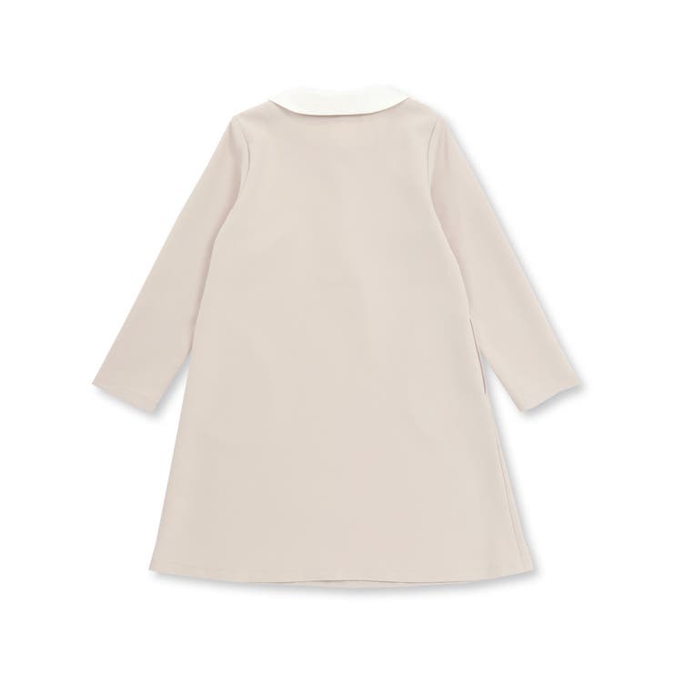 付け襟3wayパールボタンダブルクロスワンピース(100~130cm) | BeBe | 詳細画像6 