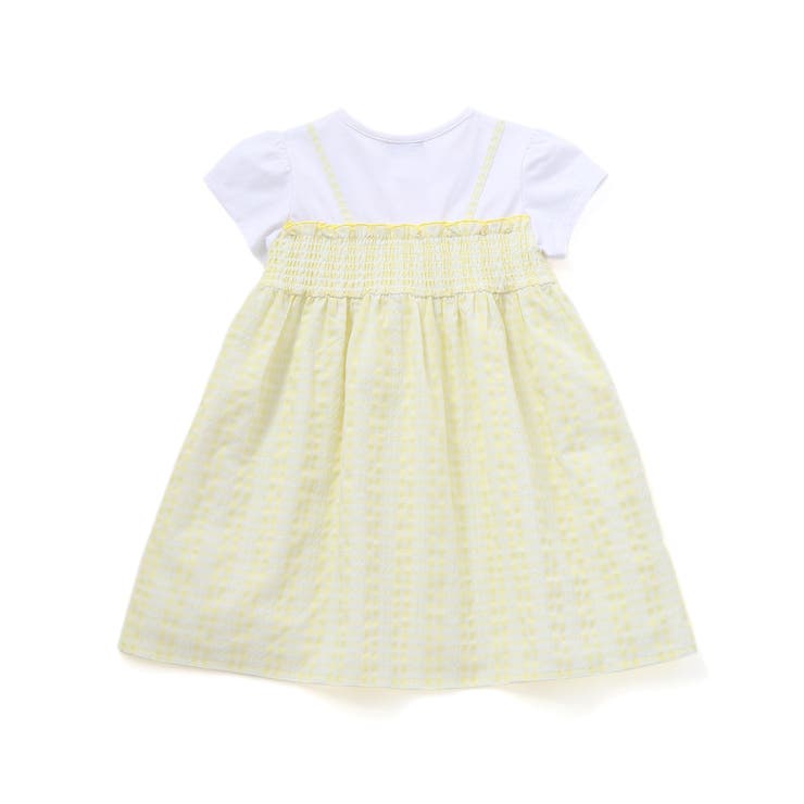 ギンガムシャーリングキャミドッキングワンピース(80~150cm) | BeBe | 詳細画像9 