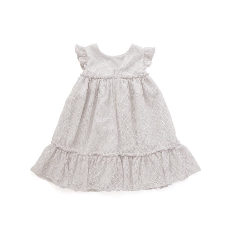 【パニエ付】【日本製】ラッセルレースギャザードレス(100~140cm) | BeBe | 詳細画像10 