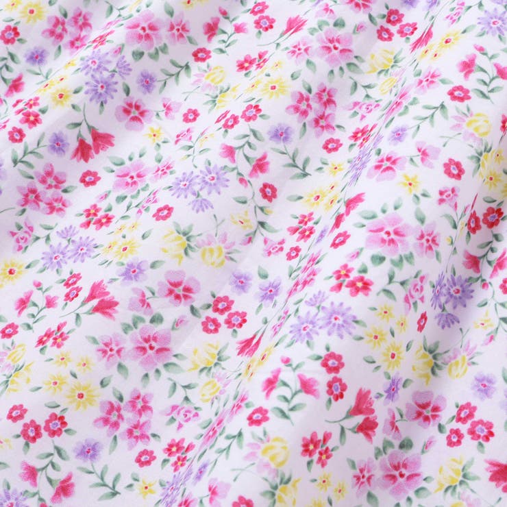 【お揃い】シャンドゥフルールプリントローン天竺切り替えワンピース(80~150c… | BeBe | 詳細画像11 