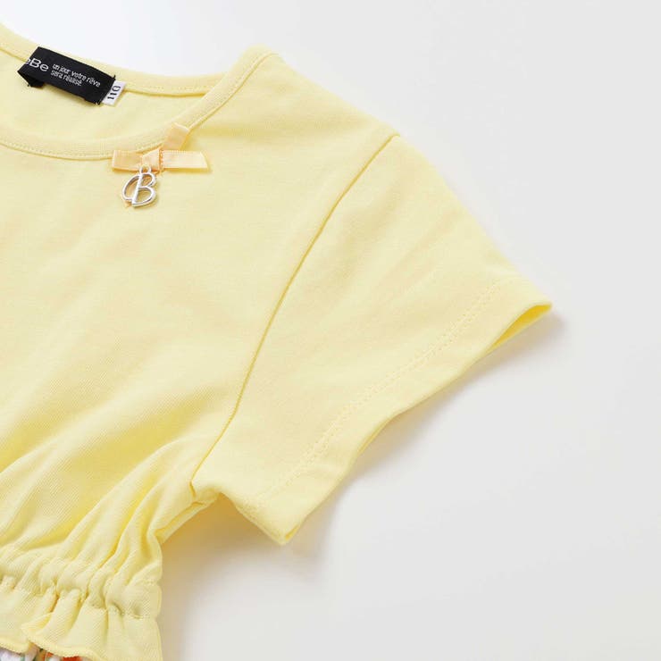 【お揃い】シャンドゥフルールプリントローン天竺切り替えワンピース(80~150c… | BeBe | 詳細画像16 