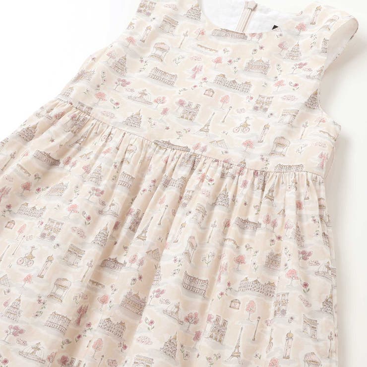 【お揃い】リバティタナローン(PARIS POSTCARD)リボンベルトワンピー… | BeBe | 詳細画像12 