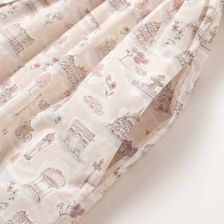 【お揃い】リバティタナローン(PARIS POSTCARD)リボンベルトワンピー… | BeBe | 詳細画像13 