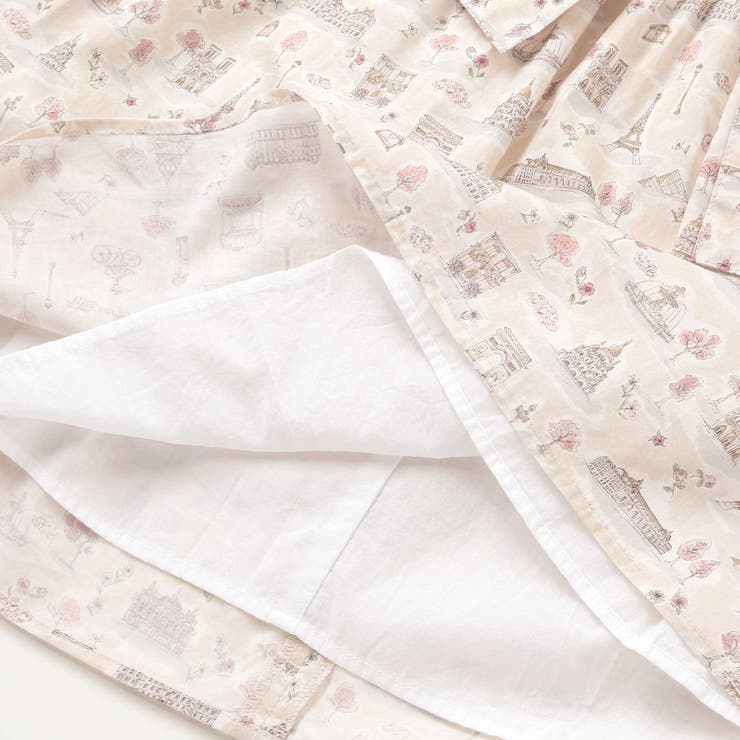 【お揃い】リバティタナローン(PARIS POSTCARD)リボンベルトワンピー… | BeBe | 詳細画像16 