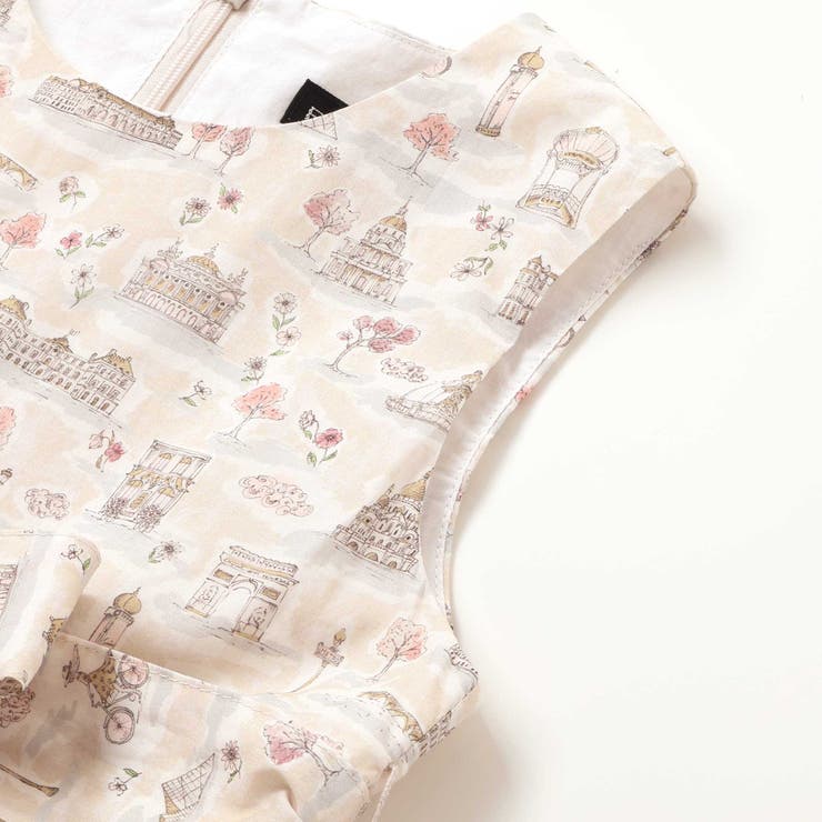 【お揃い】リバティタナローン(PARIS POSTCARD)リボンベルトワンピー… | BeBe | 詳細画像9 