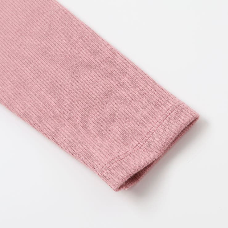 テレコ×ツイル切り替え長袖ワンピース(90~150cm) | BeBe | 詳細画像8 