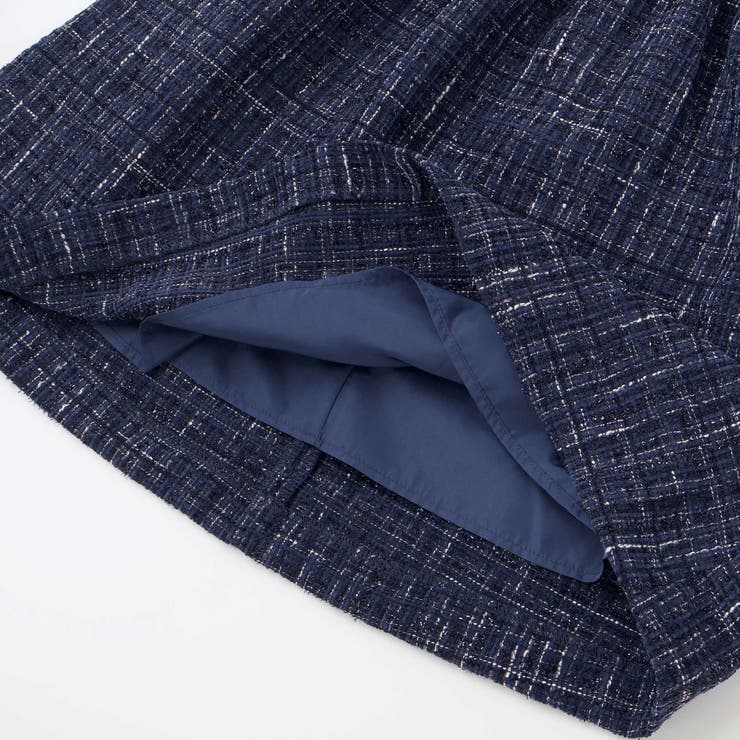 【お揃い】エタンセルラメツイードドッキングワンピース(90~160cm) | BeBe | 詳細画像15 