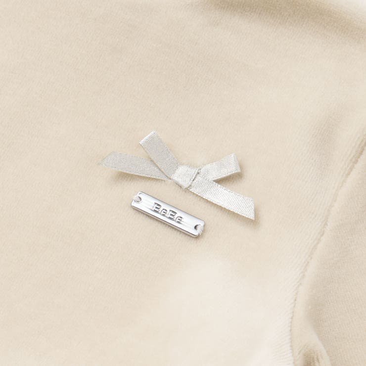 ベロア×ファンシーヤーン切り替えハイネックバルーンワンピース(90~140cm) | BeBe | 詳細画像14 