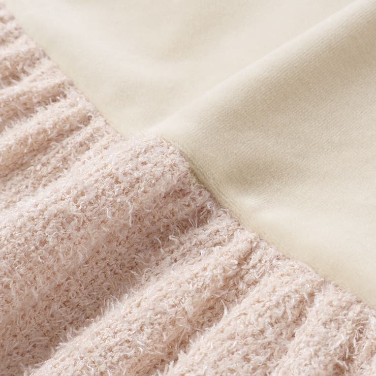 ベロア×ファンシーヤーン切り替えハイネックバルーンワンピース(90~140cm) | BeBe | 詳細画像20 