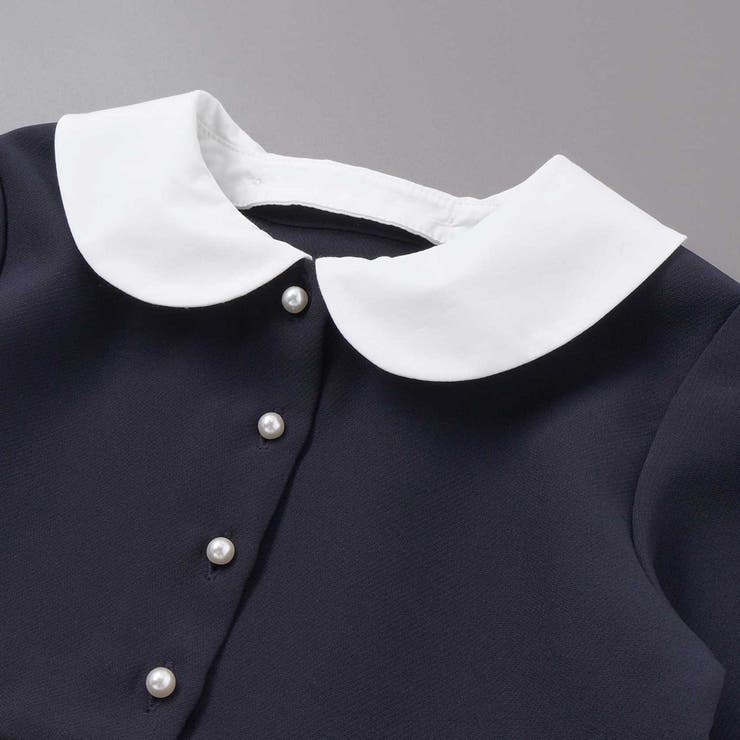 ダブルクロス3way付け襟長袖ギャザーワンピース(110~130cm) | BeBe | 詳細画像11 