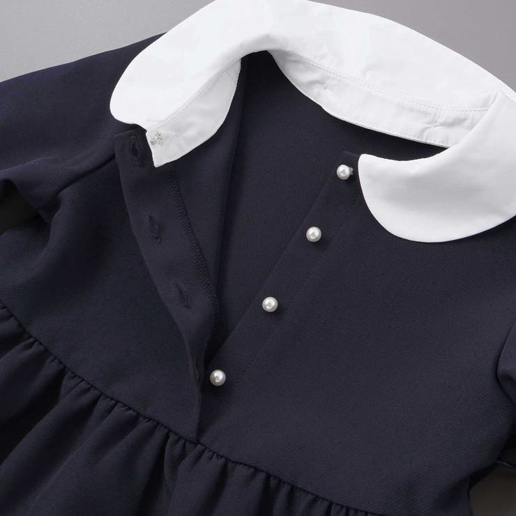 ダブルクロス3way付け襟長袖ギャザーワンピース(110~130cm) | BeBe | 詳細画像15 