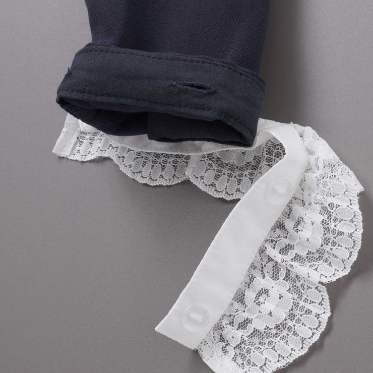 ダブルクロス3way付け襟長袖ギャザーワンピース(110~130cm) | BeBe | 詳細画像17 