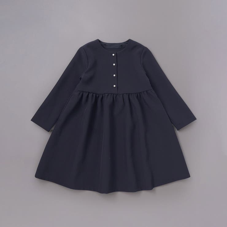 ダブルクロス3way付け襟長袖ギャザーワンピース(110~130cm) | BeBe | 詳細画像9 