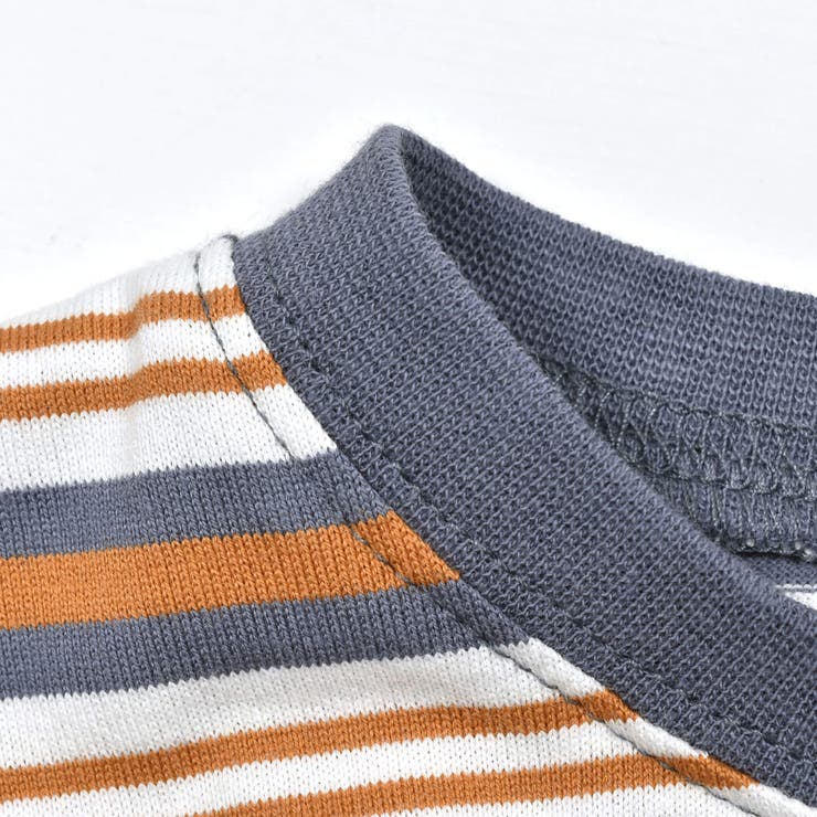 キャンプロゴTシャツ×マルチボーダーTシャツセット(90~150cm) | BeBe | 詳細画像11 